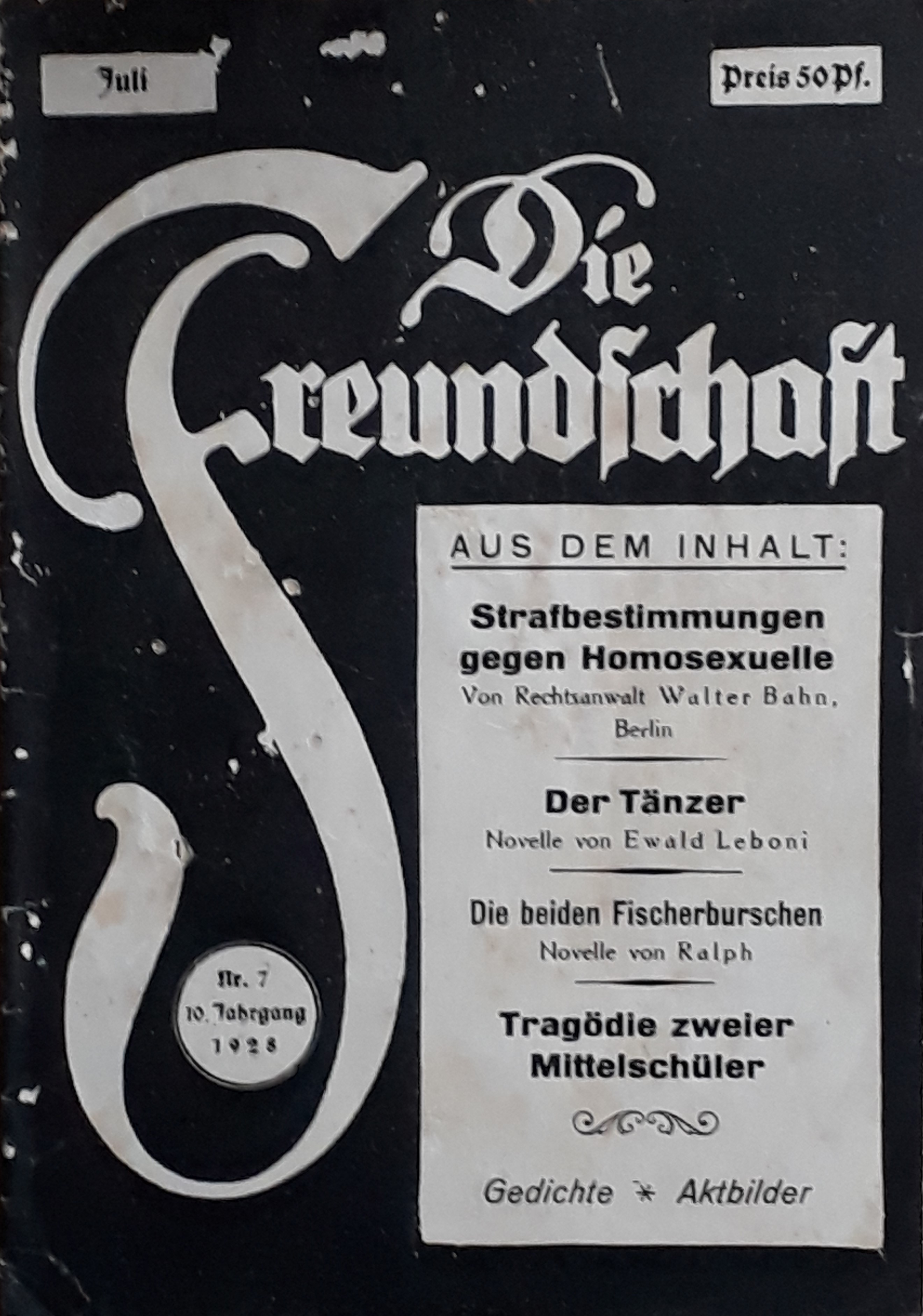 Photo of front page