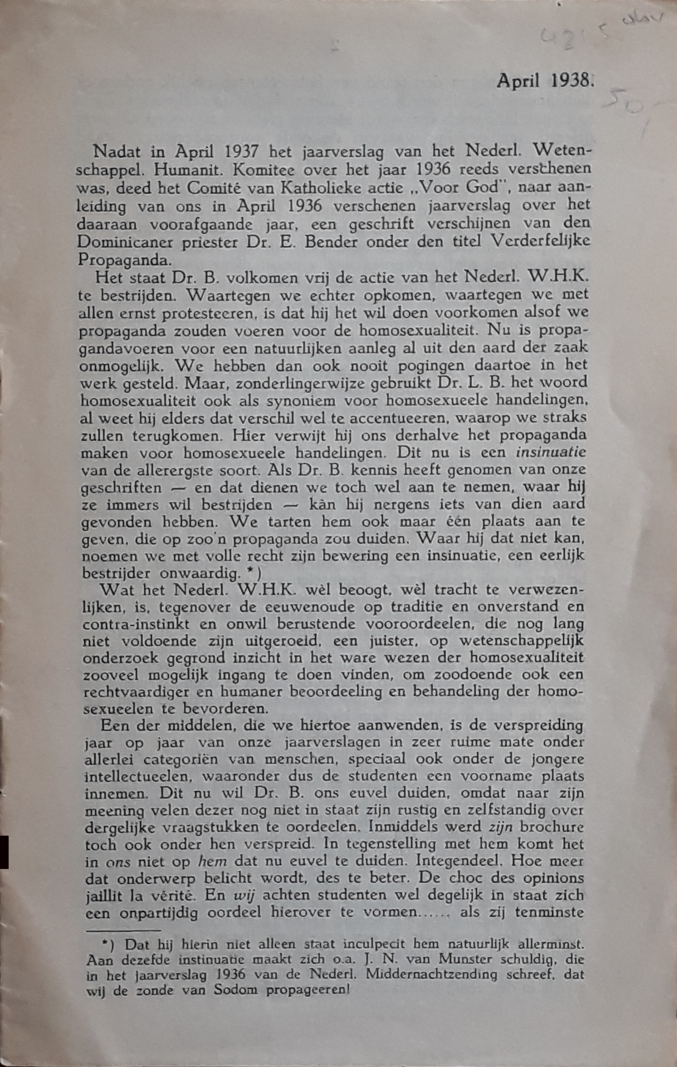 Photo of front page